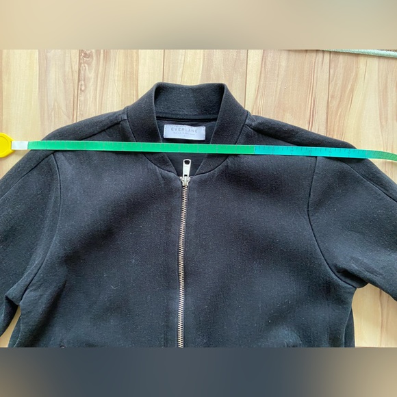 Everlane - The street fleece bomber jacket | black women US small - Picture 10 of 14